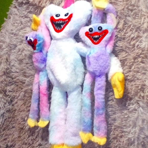 😀💕SOLD Out Cute Cuddly Rainbow Huggy Wuggy And Backpack Set Bundle - Picture 12 of 16